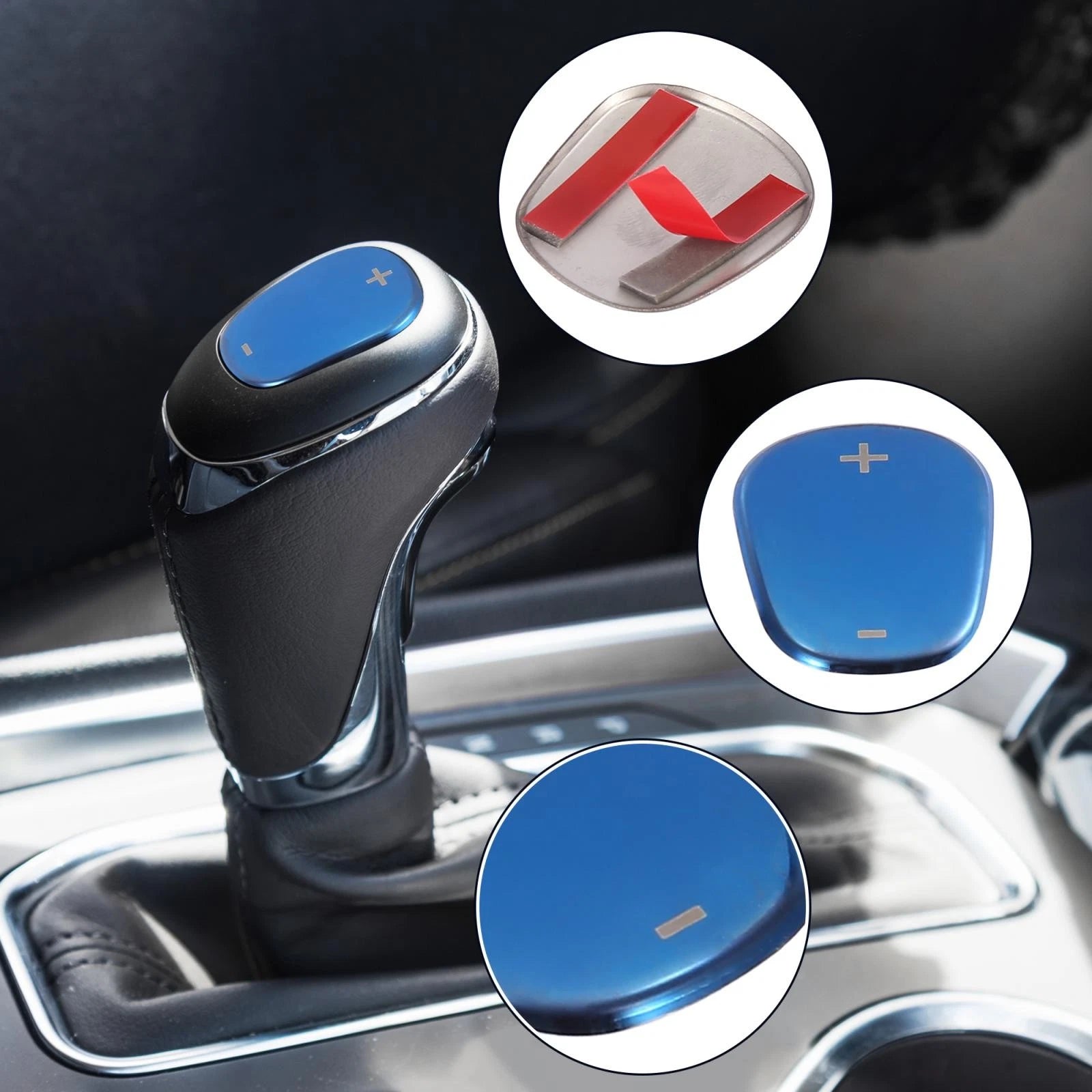 Gear Shift Knob Cover Sticker for Chevrolet Equinox (2018–2020) Blue