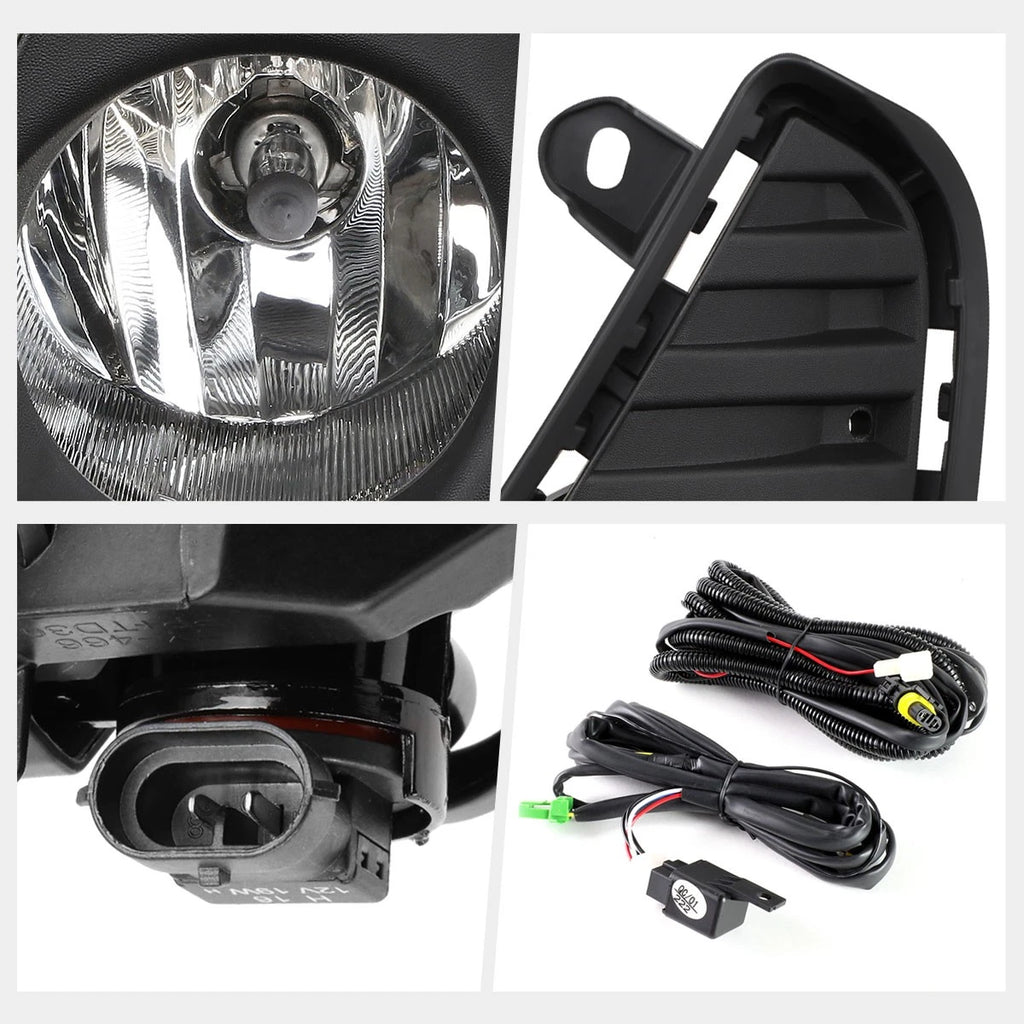 Clear Lens Front Driving Fog Light Set for Toyota RAV4 (2019–2020)