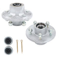 Set of 2 Galvanized Trailer Hub Kits for 3500 lbs (Pre-Assembled)