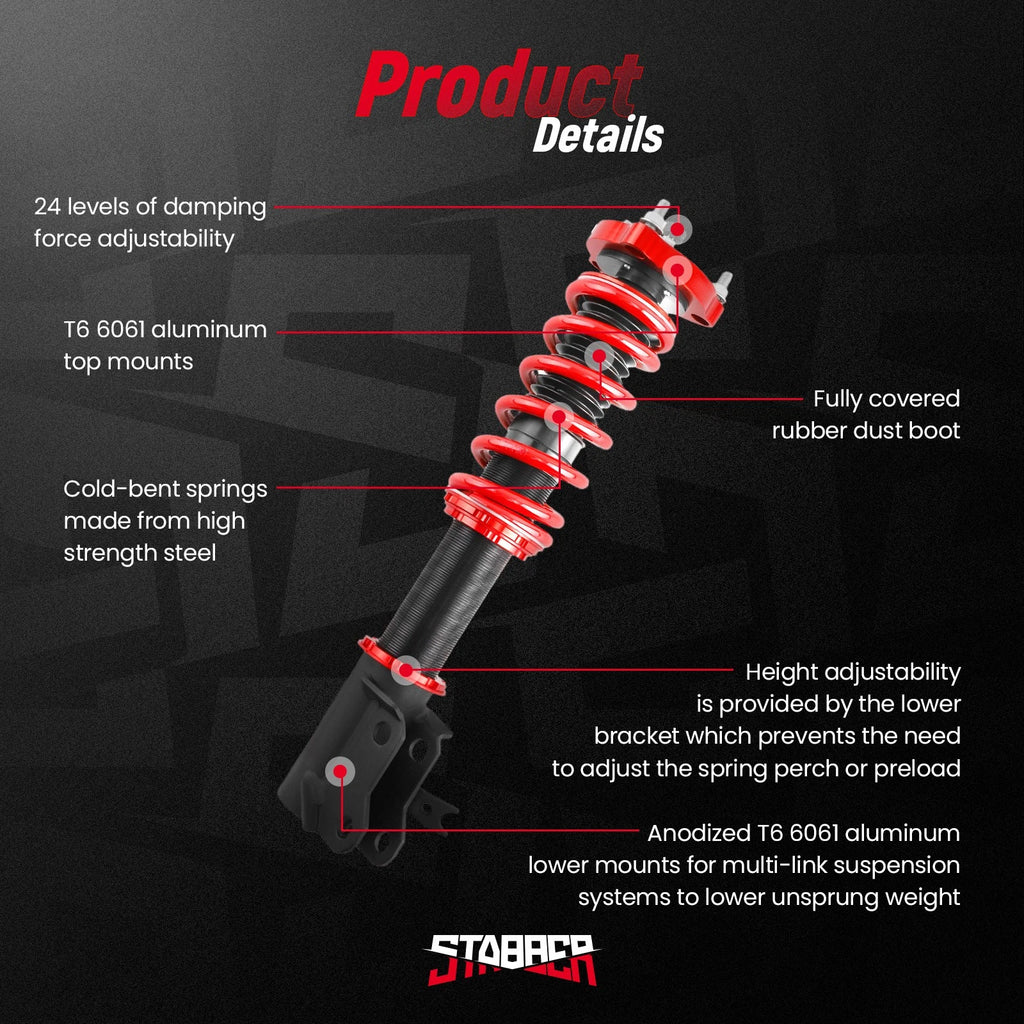 Adjustable Coilover Suspension Lowering Kit for Honda Civic (2006–2011)