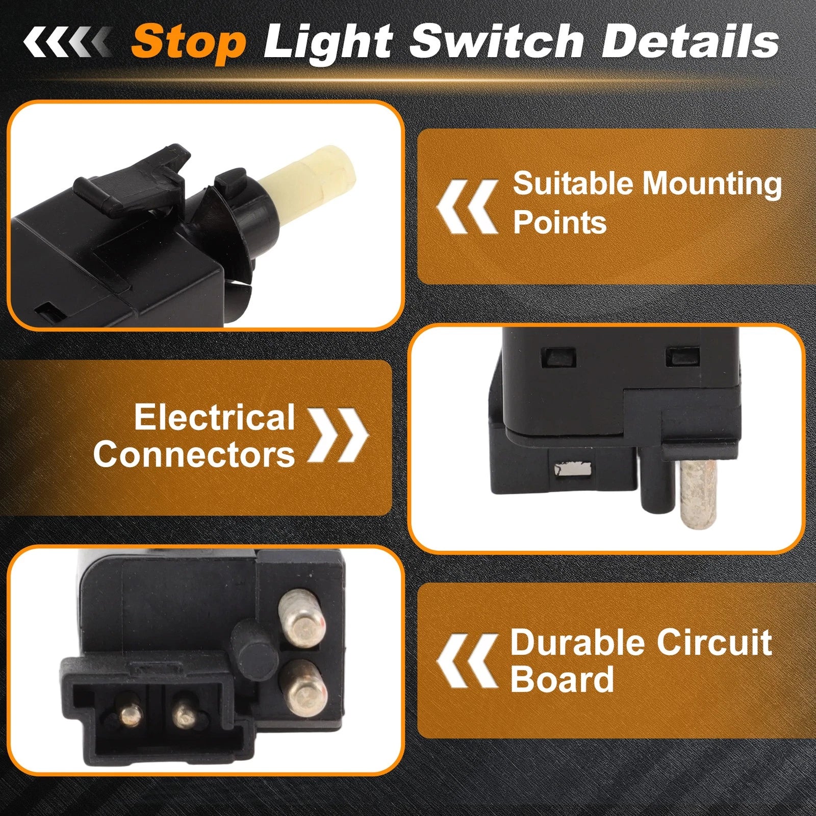 Brake Light Switch for Mercedes-Benz 190E (1990–1993) A0005457709