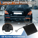 Rear Bumper Tow Hook Cover for Mercedes-Benz W251 R350 (2006-2012) Black