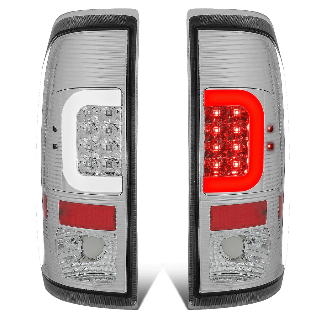 LED C-Bar Tail Brake Light Lamp Chrome for Ford F250 F150 (1999–2007)