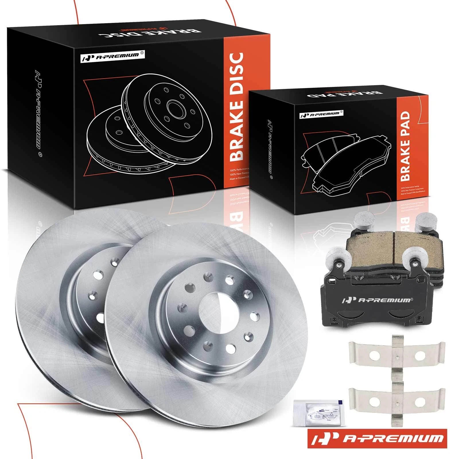 Front Disc Brake Rotors & Ceramic Pads for Chevy Camaro (2016–2019, 2022)