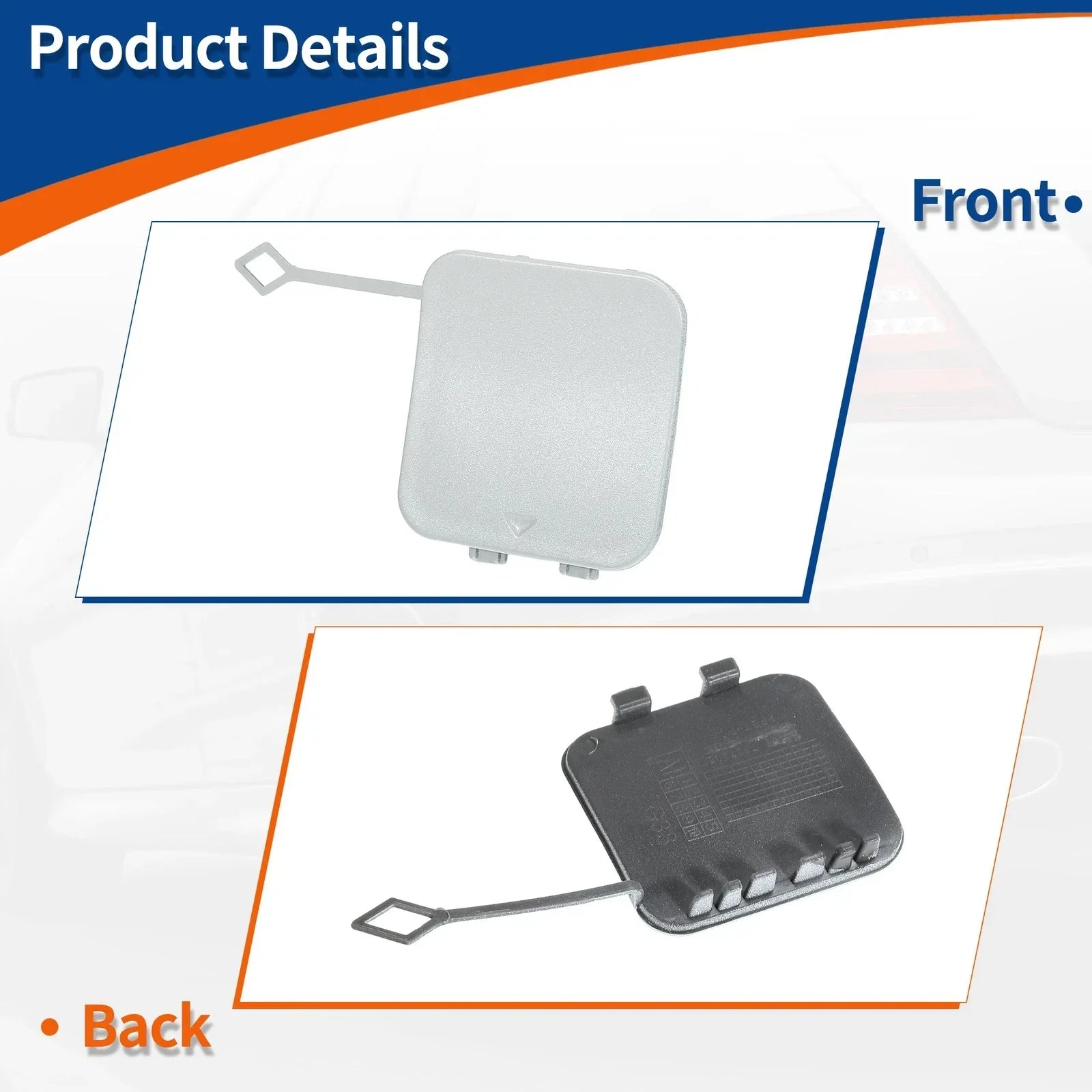 Tow Hook Cover for BMW 530i 530e 540i M5 White