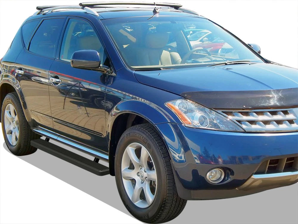 4" Matte Black Running Boards for Nissan Murano (2003-2008)