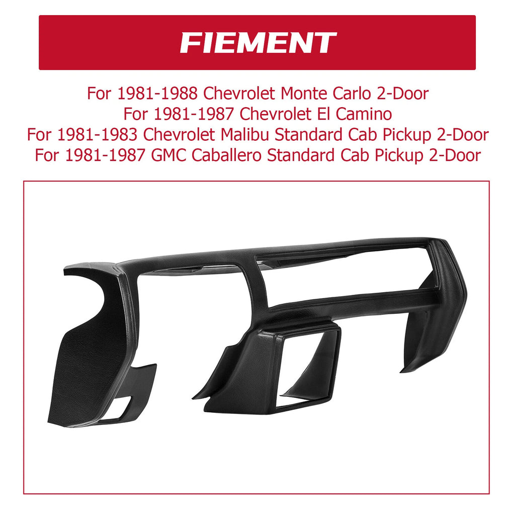 Dash Cover Cap for Chevy Malibu El Camino Monte Carlo GMC Caballero (1981–1988)