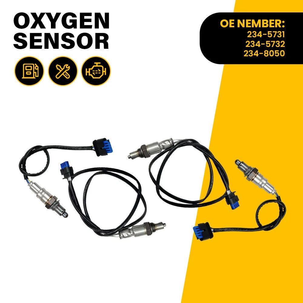 Set of 4 Upstream Downstream Oxygen O2 Sensors for Ford F-150 (2018–2020)