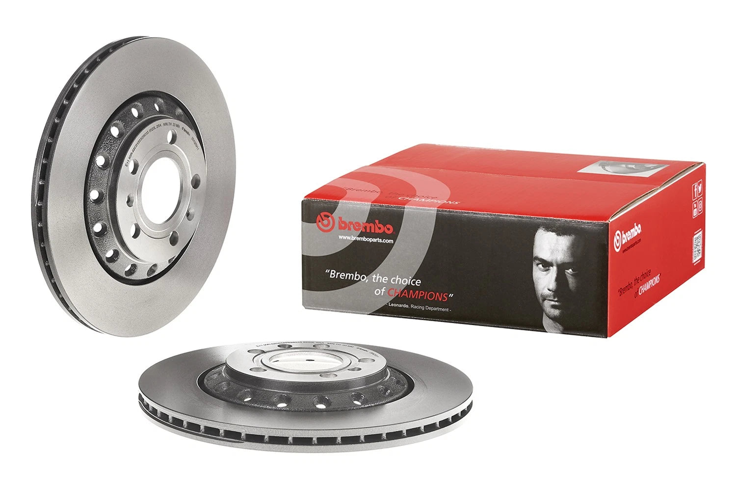 Brembo Rear Vented Coated Disc Brake Rotor 310mm for Audi S8 WV Phaeton (2001–2006)