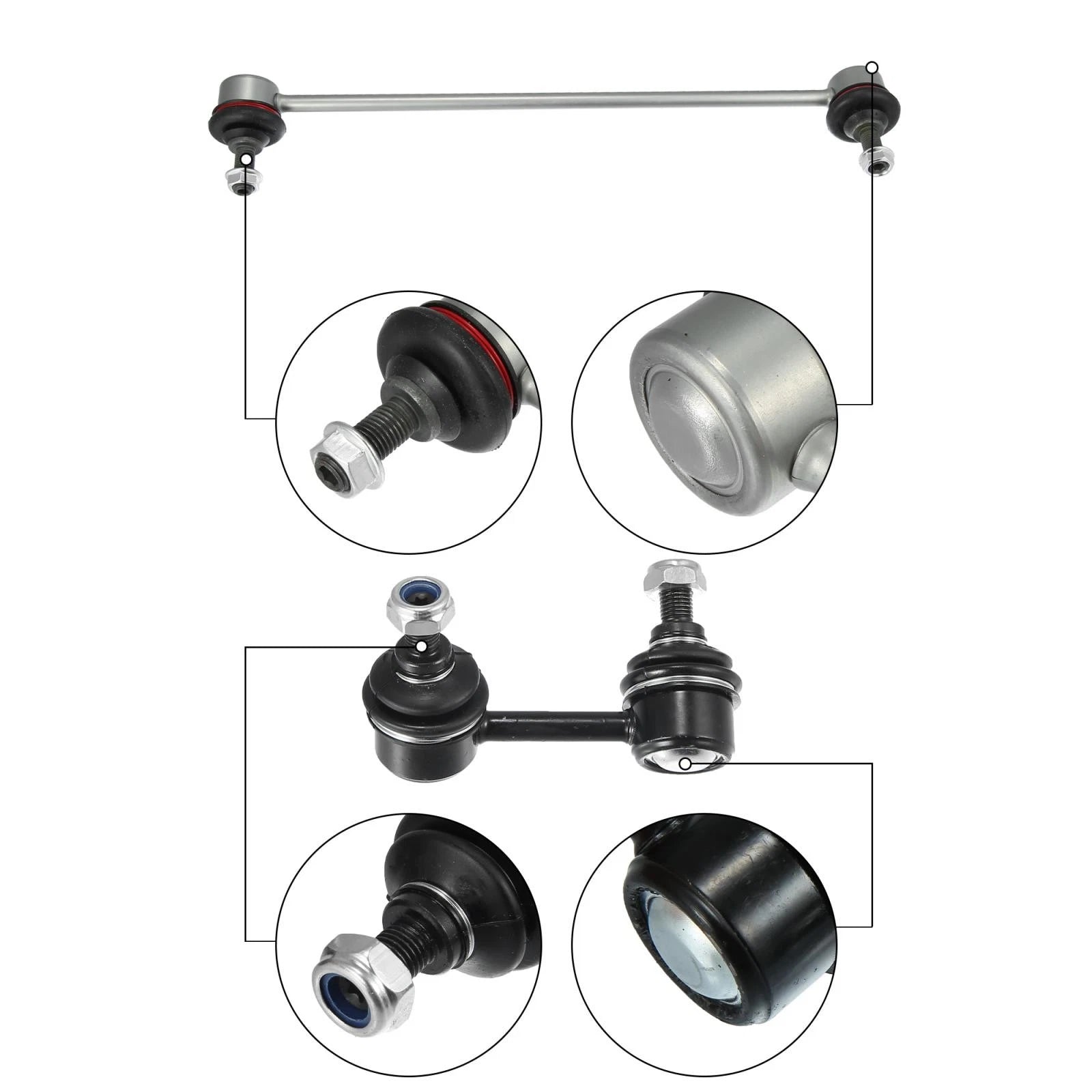 Set of 4 Front Sway Bar Links K750604 for Honda Civic (2012–2015)