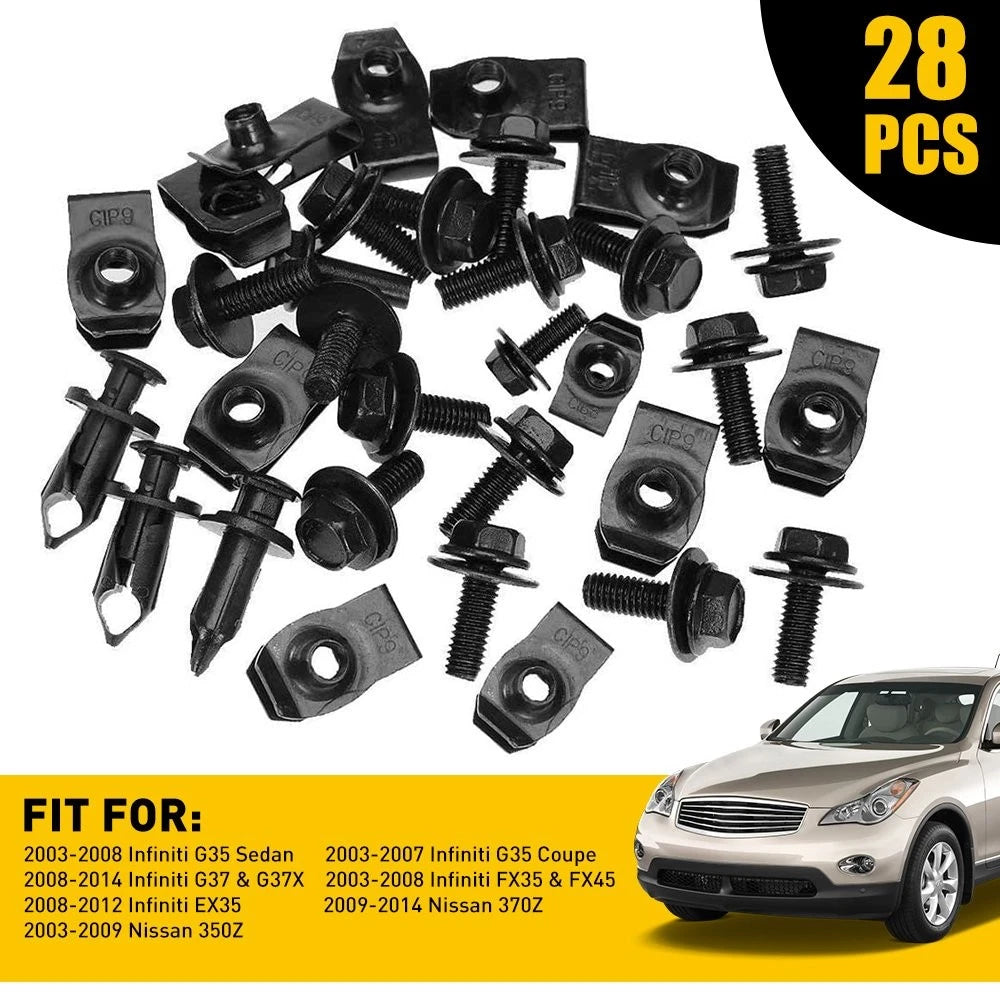 Engine Splash Shield Hardware Kit for