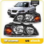 Headlights for Hyundai Elantra (2004–2006) Black Housing L+R