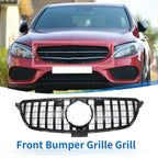 Front Upper Bumper Grille for Mercedes-Benz GLE 2015-2019 Black Grills