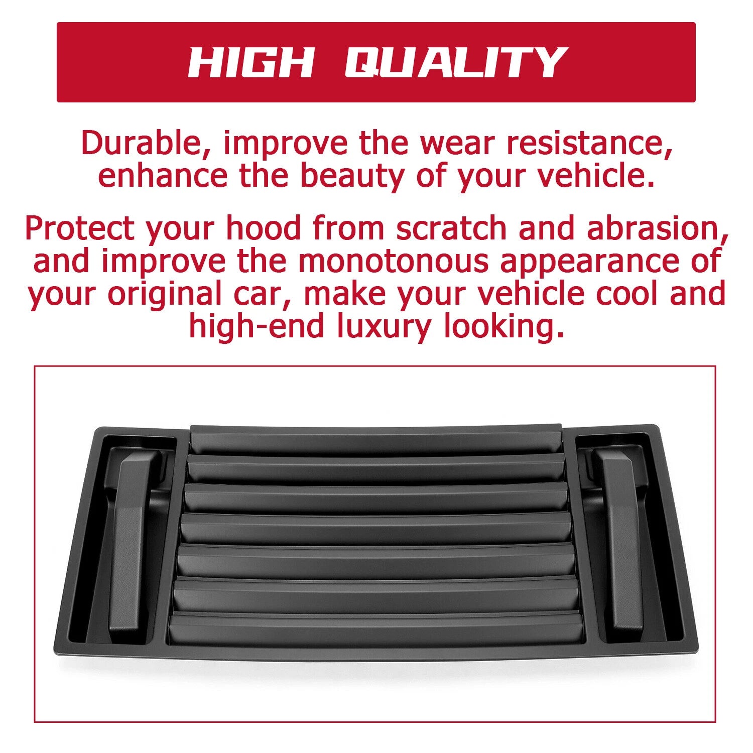 Front ABS Hood Vent Grille Panel for Hummer H2 (2003-2009)