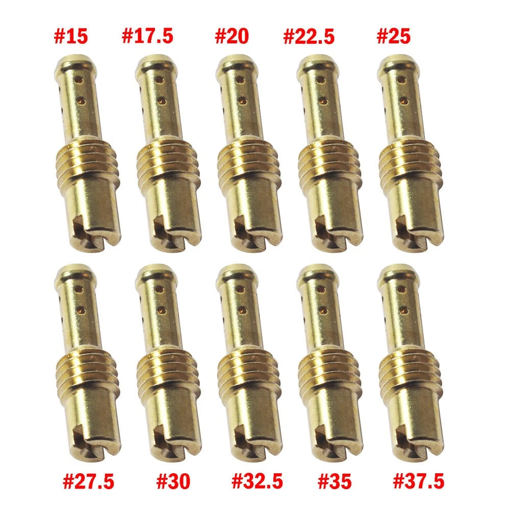 10Pcs Pilot Jet for Mikuni VM/TM/TMX Carburetor (15-37.5)