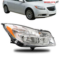 Headlight for Buick Regal (2011–2013) Halogen Chrome Housing Right Side