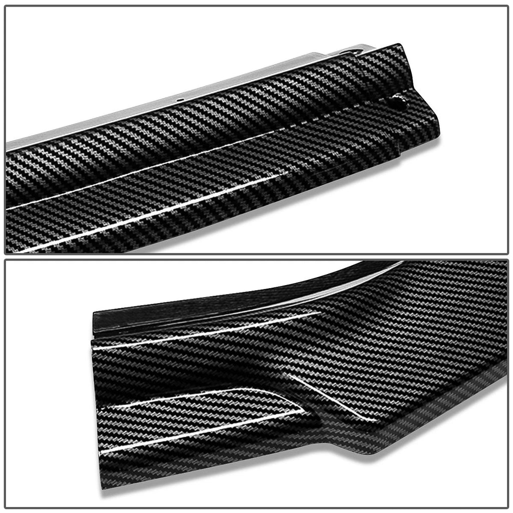 3Pc Front Bumper Lip Splitter for VW Golf (2018–2021) Carbon Look