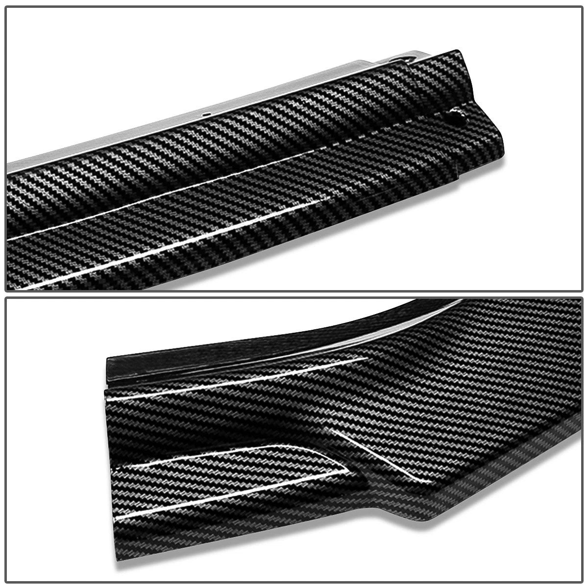 3Pc Front Bumper Lip Splitter for VW Golf (2018–2021) Carbon Look