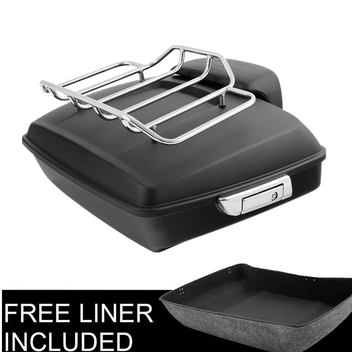 Chopped Trunk Backrest Top Rack for Harley Road Glide (2014–2025)