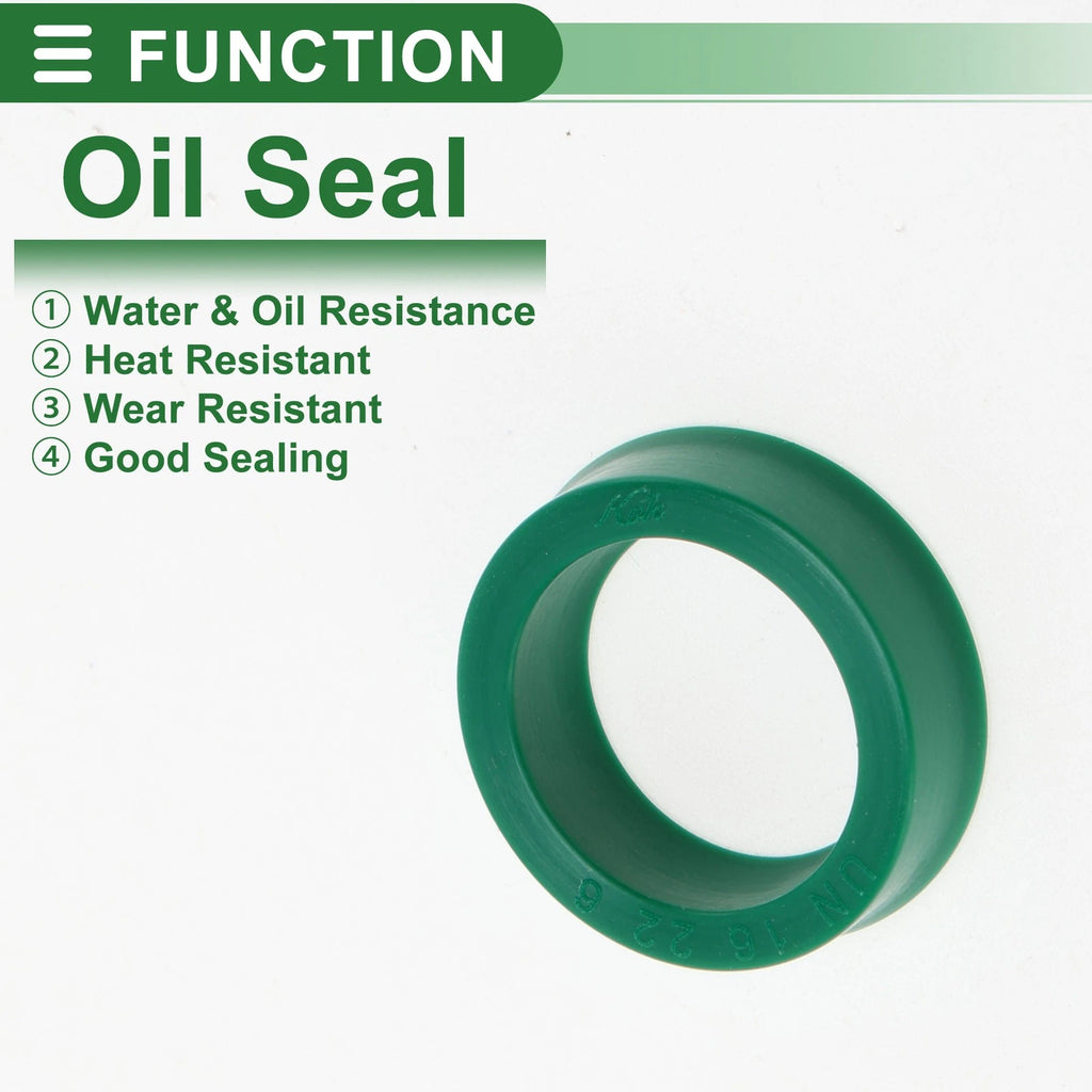 Set of 5 Oil Seal Rotary Shaft Seal 16x22x6mm High Pressure Green