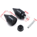 Set of 2 Carbon Spike Bar Ends for Honda Gold Wing GL 1800 (2001–2013)