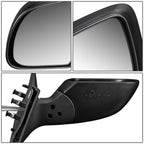 OE Style Manual Side View Door Mirror Right for Nissan Versa (2012–2015) NI1321226