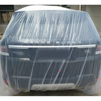 50-Pack Clear Plastic Disposable Car Cover for Universal Fit (Rain Dust)