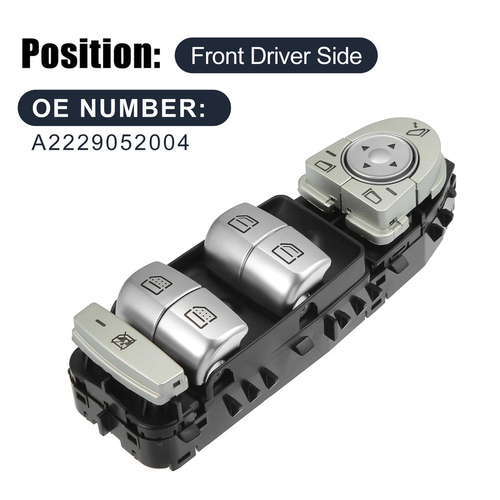 Power Window Switch A2229052004 for Mercedes-Benz W222 S-Class (2013–2017)