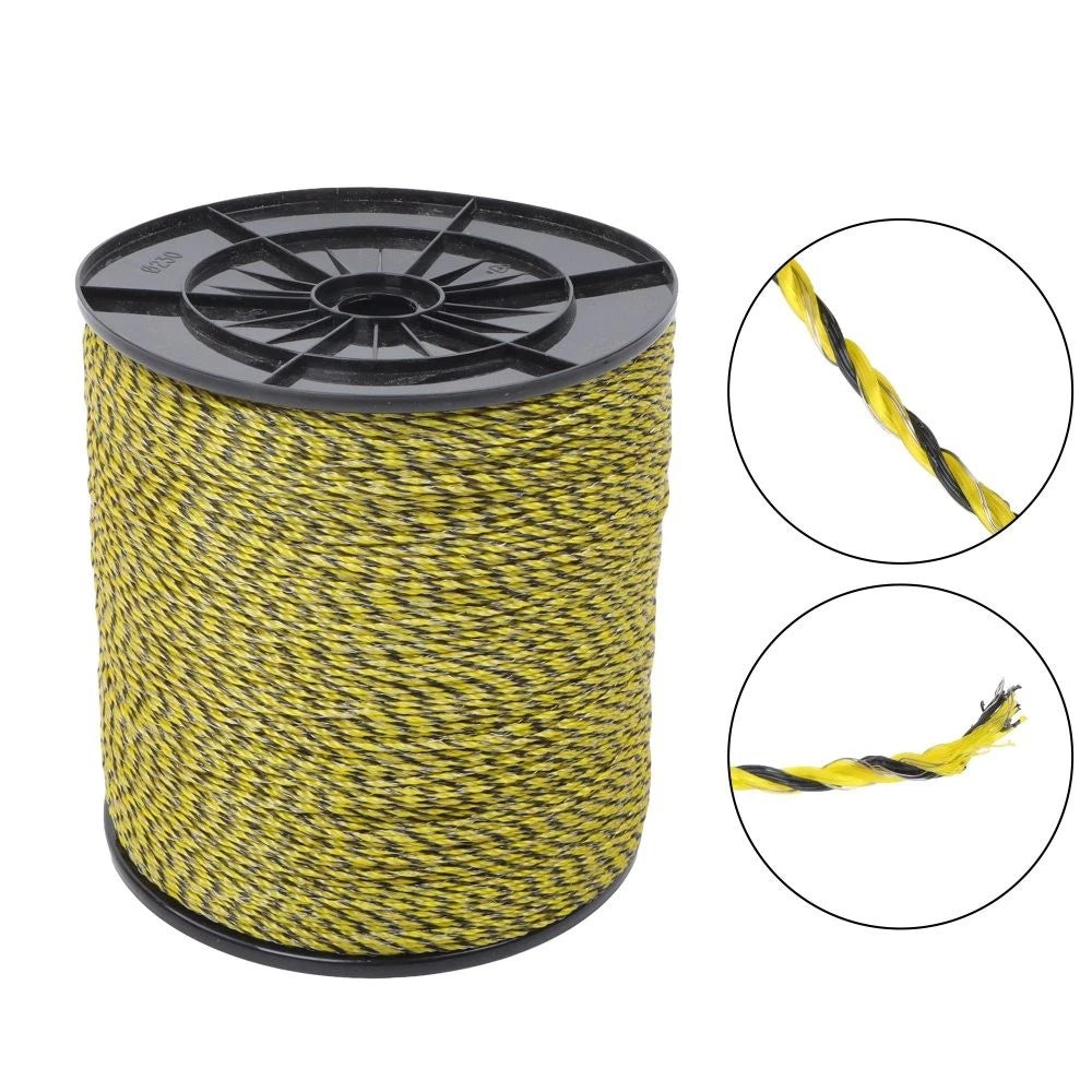 Electric Fence Polywire for Reliable Conductivity (6 Strands)