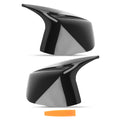 Side Mirror Cover Caps for Infiniti Q50 Q60 Q70 (2014–2022) 963734GA0H ABS Pair