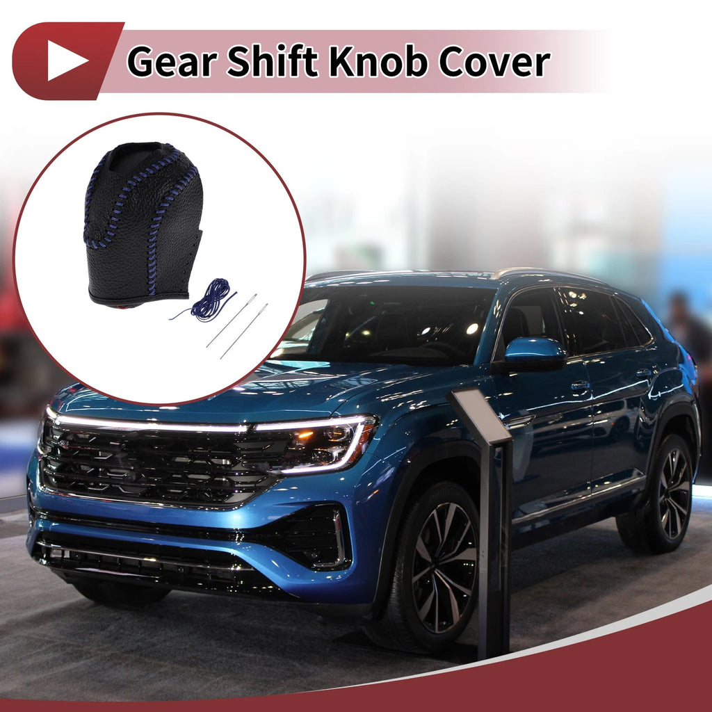 1 Pc Gear Shift Knob Cover for Volkswagen Taos (2022–2023) Black Blue