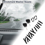 Windshield Washer Nozzle w/ 5" Hose Connector for Dodge - Black, White