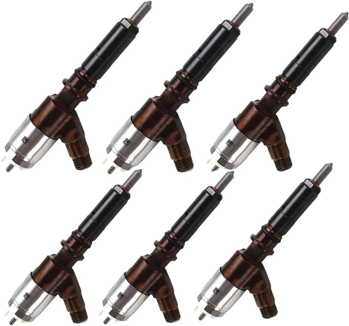 6PCS Fuel Injector for Caterpillar CAT C6 C6.4 (2004–2019) 10R7597