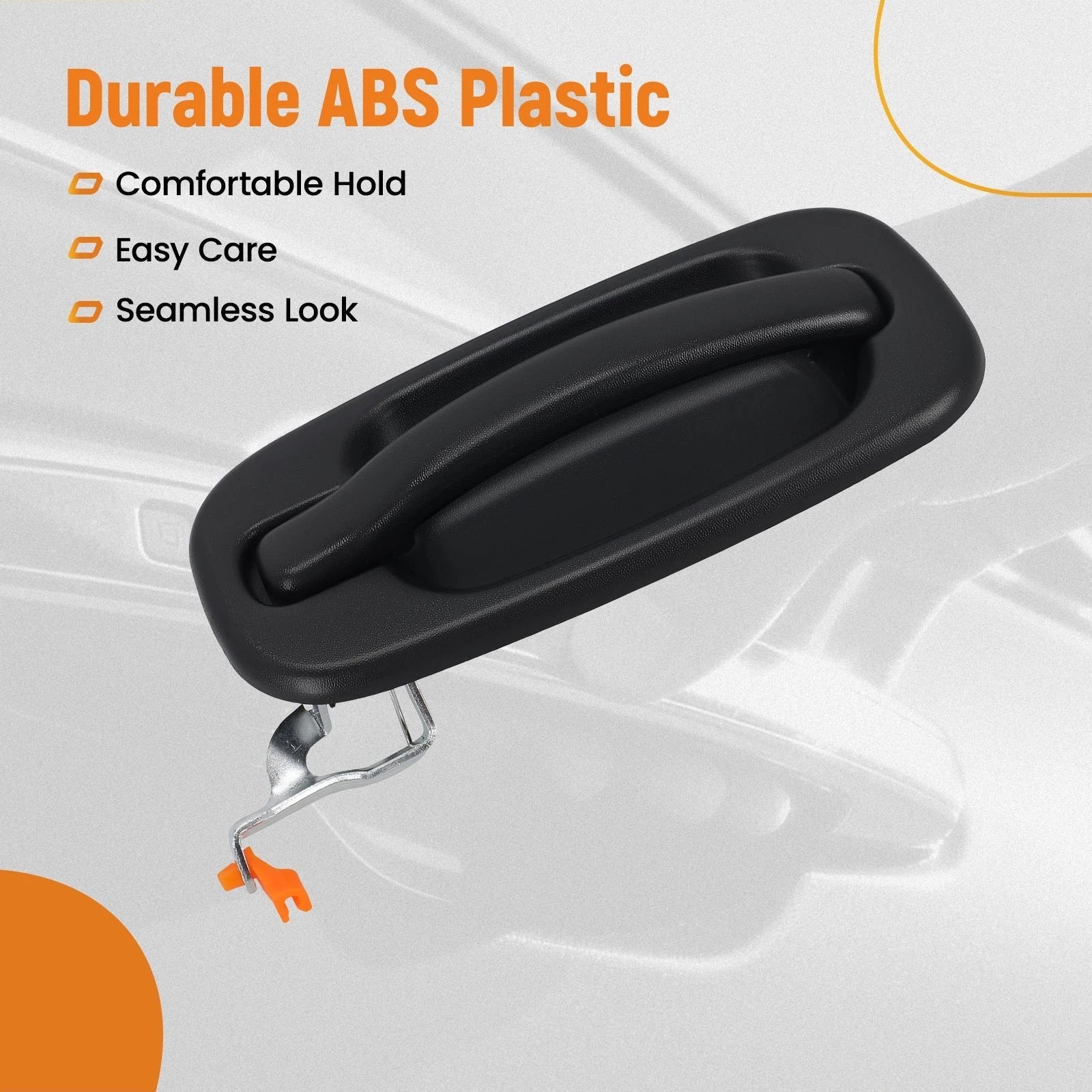 Exterior Door Handle Rear for Silverado Classic (2007) 15721571, 19356470 Black