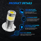 2X H7 30W LED Fog Lights DRL Bulbs Kit 6500K for NOVSIGHT