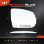 Heated Passenger Power Mirror Glass for Jeep Cherokee (2014–2023)