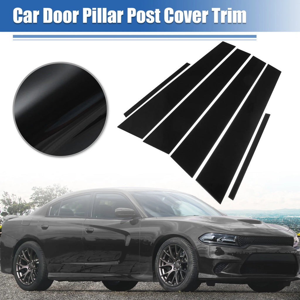 Glossy Black Door Window Pillar Posts Cover for Dodge Charger (2011–2021)