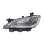 Replacement Chrome Driver Halogen Headlight Assembly without LED Daytime Running for