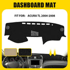 Dashboard Pad Carpet Dash Cover Mat for Acura TL (2004–2008) Black