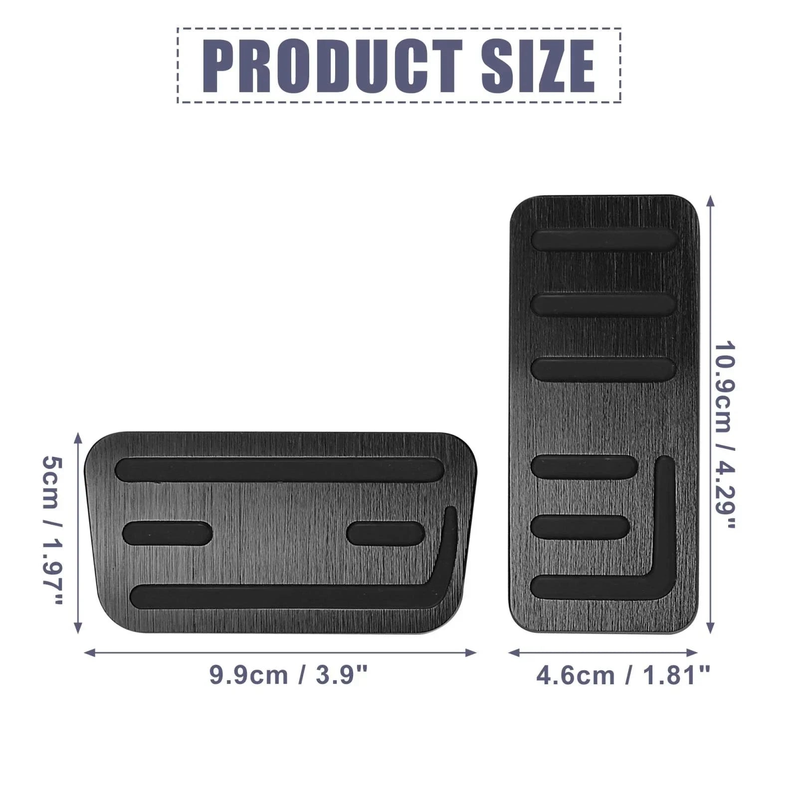 Foot Pedal Brake Gas Pedal Pad Kit for Honda Fit (2021) - Non-Slip Covers