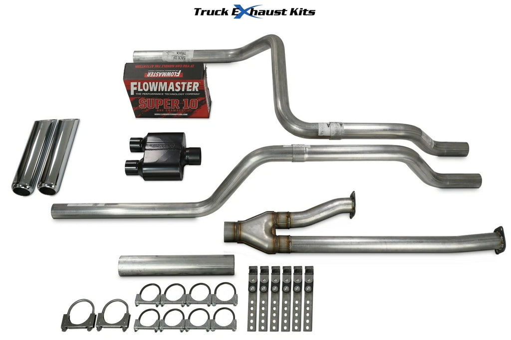 2.5" Dual Exhaust Kit for Toyota Tundra (2009–2013) Super 10 Chrome Tip
