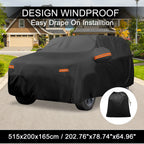 Waterproof 210D-PU Car Cover for Lexus LX (2016–2023) with Zipper