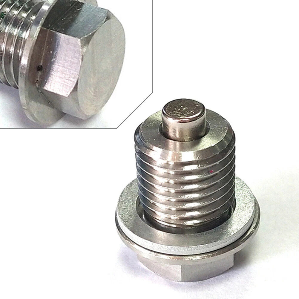 M14 x 1.5 Stainless Steel Oil Drain Plug with Neodymium Magnet Universal