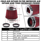 Cold Air Intake Cone Filter for Red 3"/3.5"/4" Models