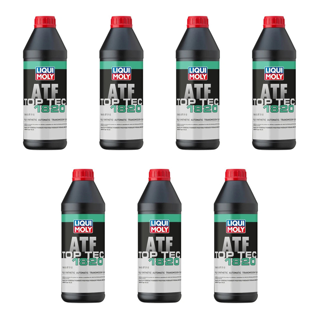 Set of 7 Liqui Moly Top Tec ATF 1820 Automatic Transmission Fluid (1L each)