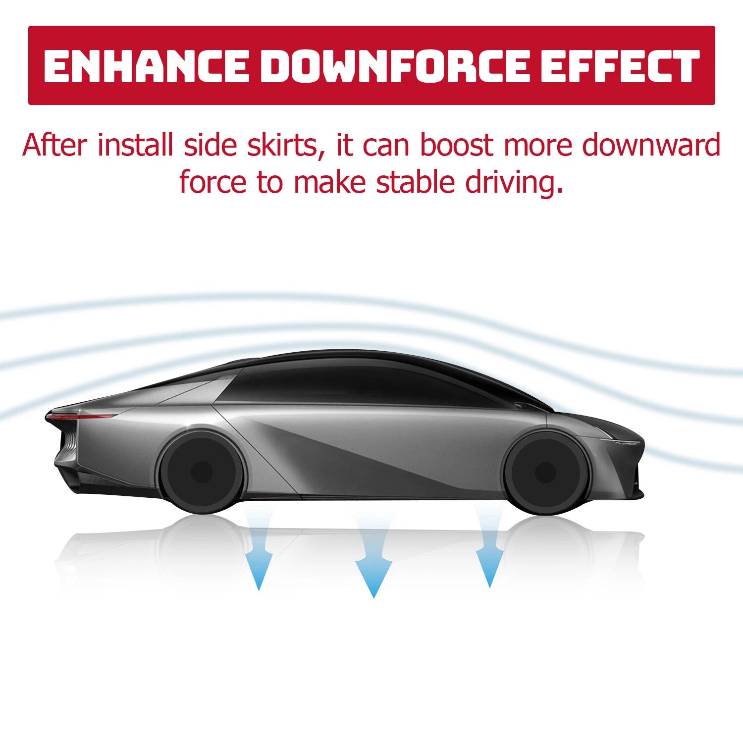 Set of 2 JDM Style Matte Side Skirts for Toyota Corolla (2014-2019)