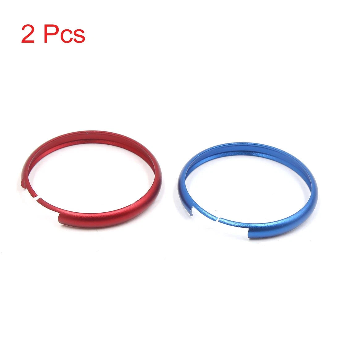 2Pcs Aluminum Alloy 44mm Car Key Ring for BMW MINI Cooper 