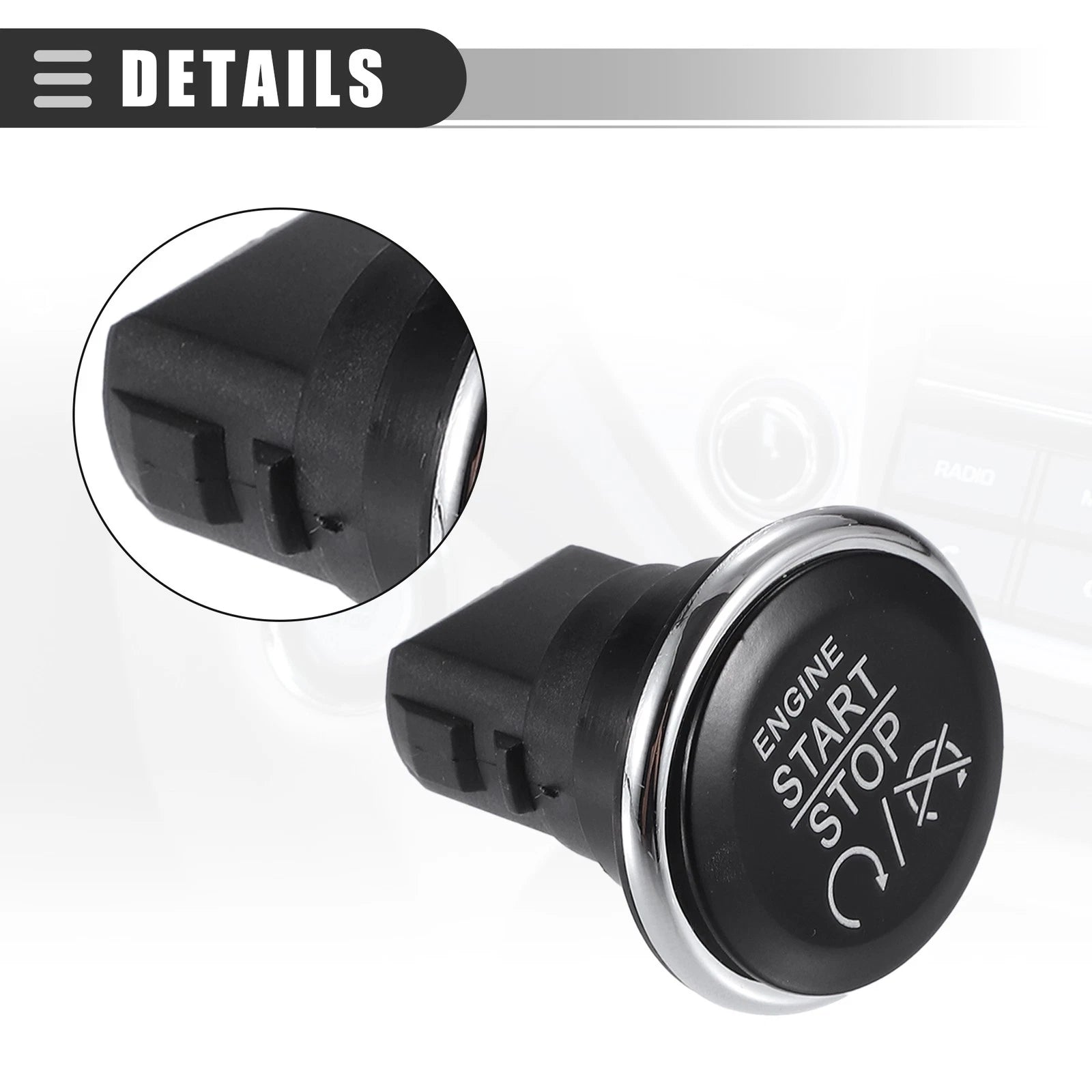 Engine Start Stop Button Switch for Dodge Challenger (2008–2014) 1FU931X9AC