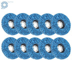 Set of 10 Poly Strip Discs for Angle Grinder (4.5" x 7/8")