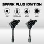 Pack of 2 Ignition Coils for Chrysler Mitsubishi Dodge 2.4L 2.0L 1.8L UF295